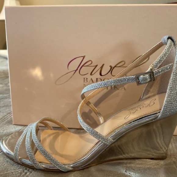 Badgley Mischka Shoes - Jewel Badgley Mischka Evening Wedge Sandals